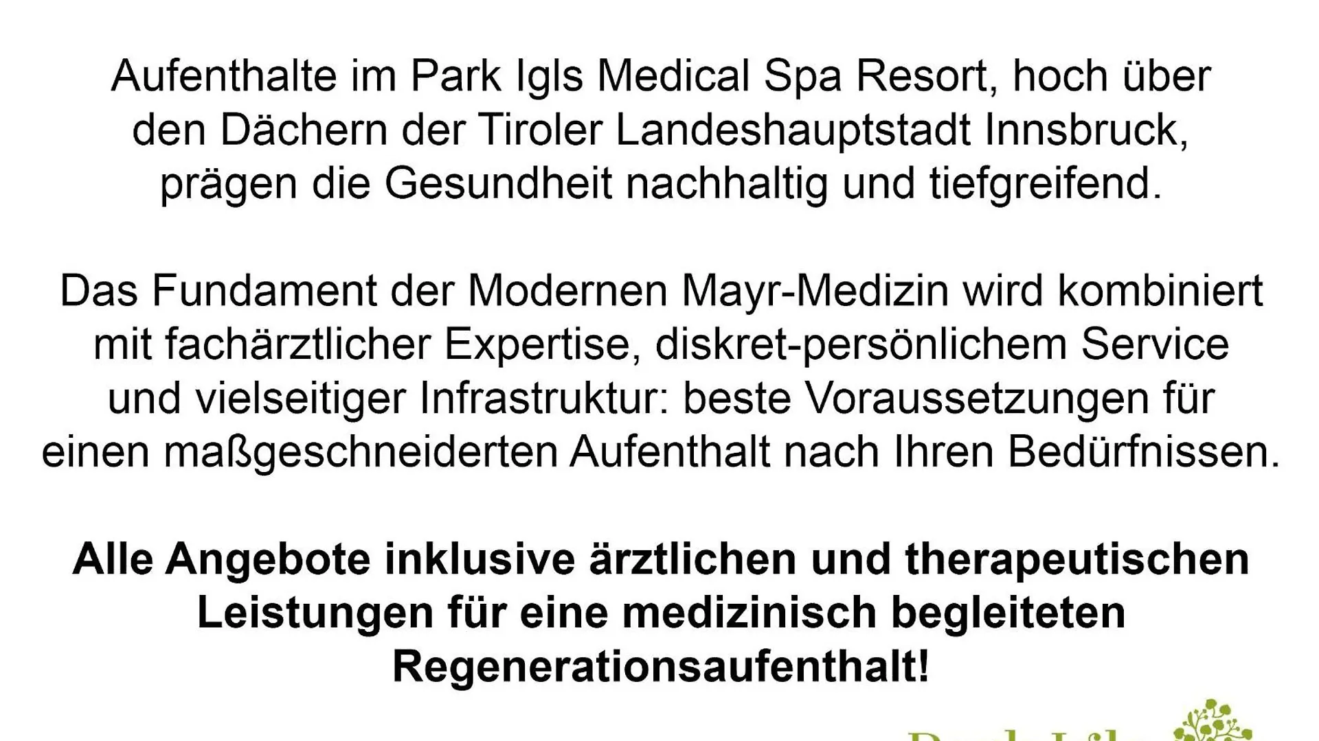 Park Igls - Medical Spa Resort Innsbruck